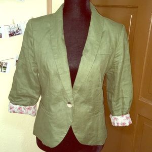 Nordstrom’s Lined Cotton Blazer.